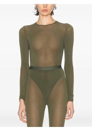 WARDROBE.NYC sheer bodysuit - Green
