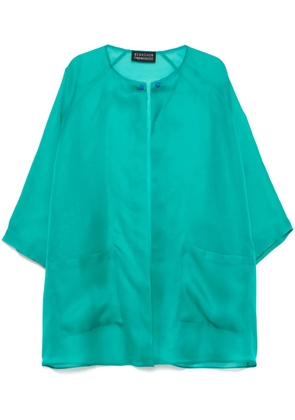 Gianluca Capannolo silk coat - Blue
