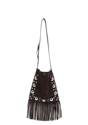 Valentino Garavani fringed shoulder bag - Brown