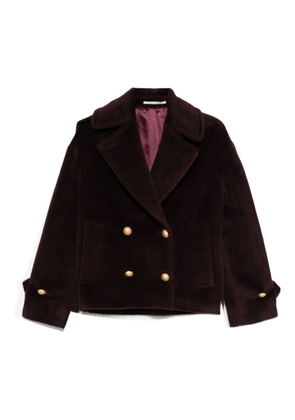 Tagliatore alpaca double-breasted coat - Red