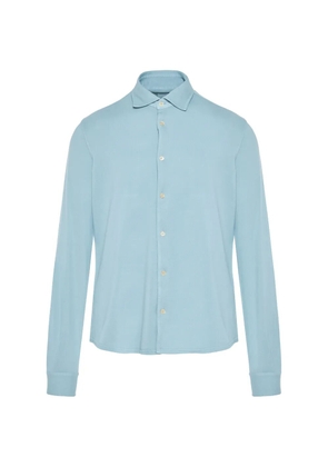 Fedeli Steve collared shirt - Blue