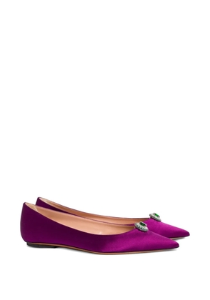 Alberta Ferretti pointed-toe ballet flats - Purple