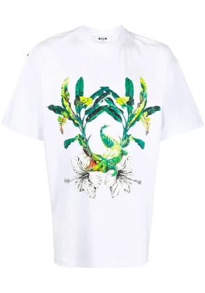 MSGM graphic-print T-shirt - White