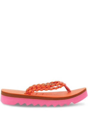 Havaianas braided platform flip-flops - Orange