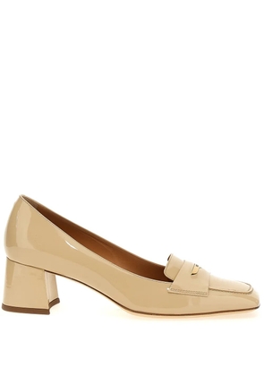 Tod's 50mm patent-leather pumps - Neutrals