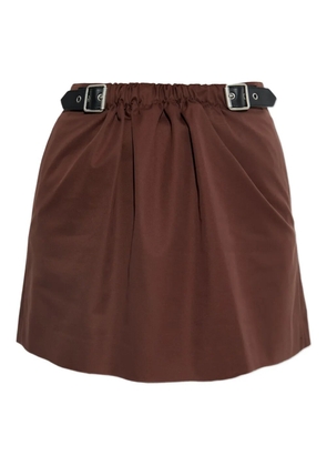 LOEWE belted skirt - Brown