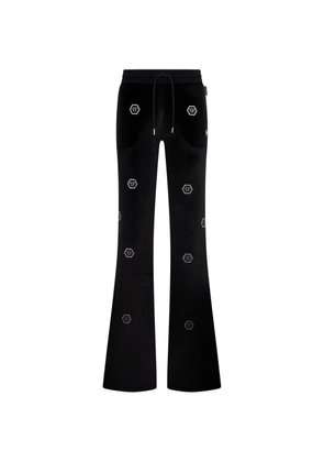 Philipp Plein monogram-embellished track pants - Black