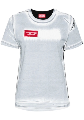 Diesel creased-paint cotton T-shirt - White