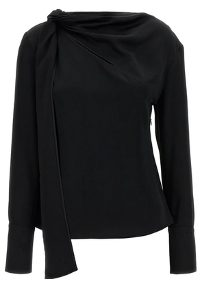 Givenchy bow-detail draped blouse - Black