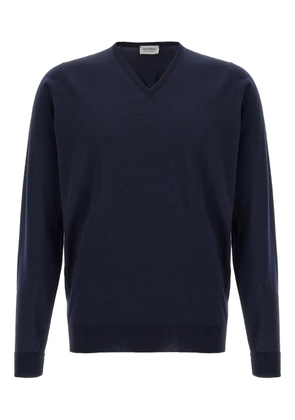 John Smedley v-neck sweater - Blue