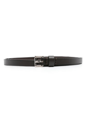 D4.0 double-strap leather belt - Brown