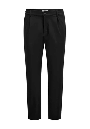 Cruna pleated drawstring trousers - Black