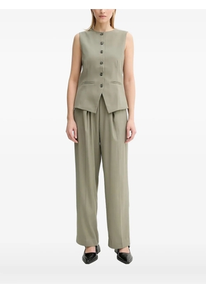 SAMSOE SAMSOE Saruma button-front sleeveless top - Green