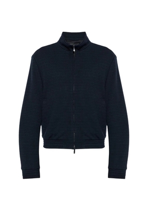 Emporio Armani zip-up sweatshirt - Blue