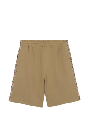 Burberry check-trim shorts - Neutrals