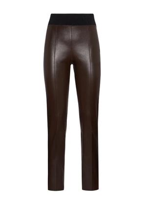 Brunello Cucinelli leather leggings - Brown