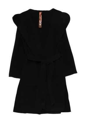 Glox belted coat - Black