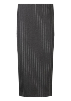 Versace mid-length pinstripe skirt - Grey