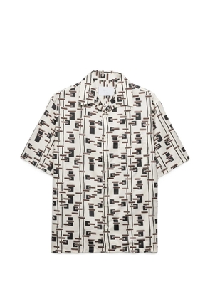 Prada printed cotton blend shirt - Neutrals