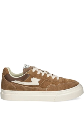 Stepney Workers Club Pearl S-Strike suede panelled trainers - Brown