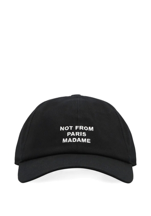 Drôle De Monsieur embroidered baseball cap - Black