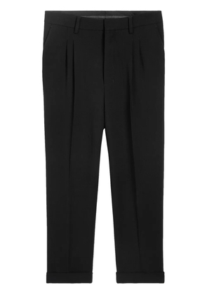 AMI Paris pressed-crease tapered trousers - Black