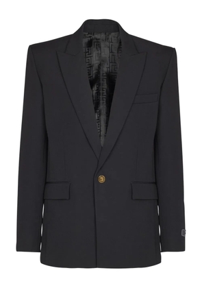 Balmain single-button wool jacket - Black