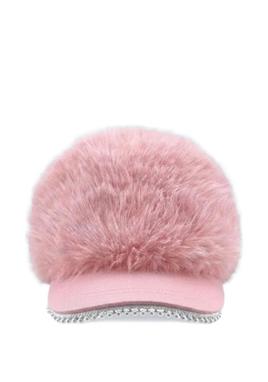 LOVETT faux-fur cap - Pink