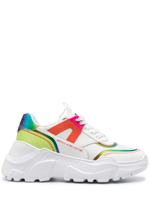Versace Jeans Couture gradient-effect panelled sneakers - White