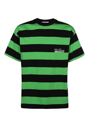 MSGM striped-pattern cotton T-shirt - Green