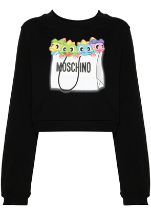 Moschino dragon bag-print sweatshirt - Black