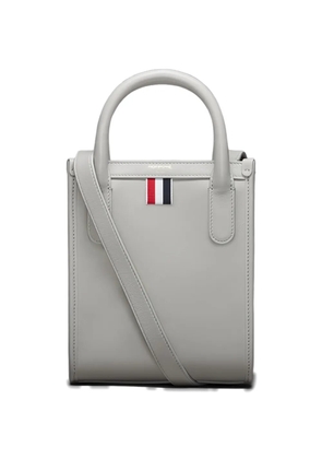Thom Browne small Vertical logo-detail tote bag - Grey