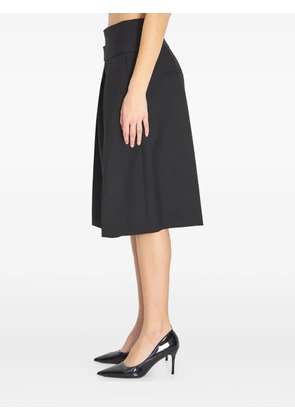 Chloé double-belt pleated shorts - Black