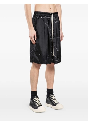 Rick Owens Cargobela printed shorts - Black