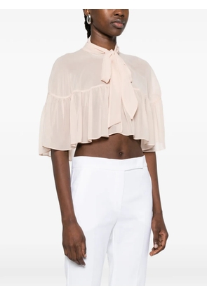 Max Mara tie cape blouse - Pink