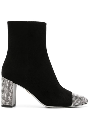 René Caovilla Bonnie 85mm suede boots - Black