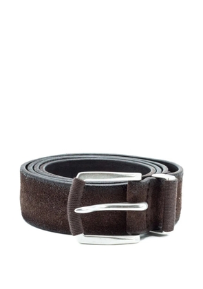 Orciani suede buckled belt - Brown