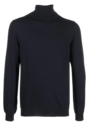 Zanone roll-neck long-sleeve jumper - Blue
