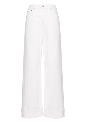 AGOLDE Dame high-rise wide leg jeans - Neutrals