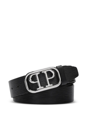 Philipp Plein logo-buckle belt - Black