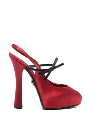 Dolce & Gabbana bow-detail slingback heeled pumps - Red