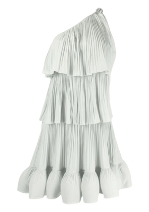 Lanvin pleated one-shoulder dress - Green