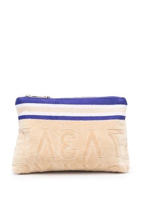 V°73 logo-print wash bag - Neutrals