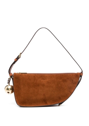 Burberry Shield Sling suede shoulder bag - Brown