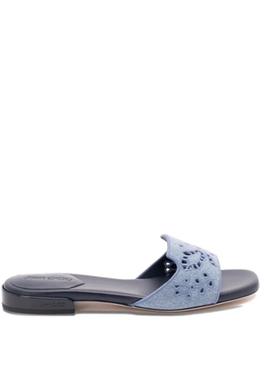 Jimmy Choo Ariane cut-out flat sandals - Blue