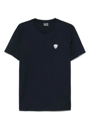Ea7 Emporio Armani logo-patch T-shirt - Blue