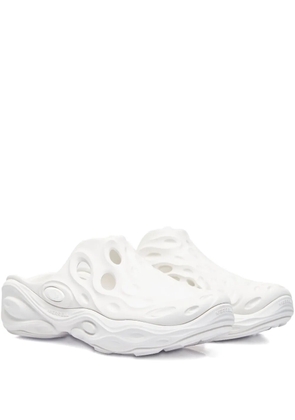 Merrell logo-embossed slides - White