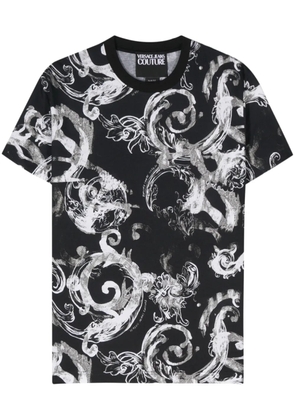 Versace Jeans Couture Baroque-print cotton T-shirt - Black