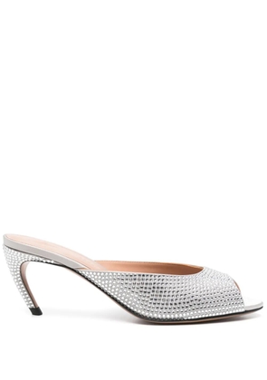 The Attico 65mm Ada sandals - Silver