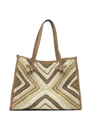 GIANNI CHIARINI geometric tote bag - Neutrals